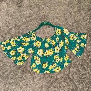 Puffy Sleeve Floral Shirt